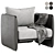 Luxury Comfort: Domkapa Miller Armchair 3D model small image 2