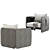 Luxury Comfort: Domkapa Miller Armchair 3D model small image 3