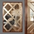 Elegant Geometric Wall Mirror 3D model small image 1