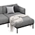 Ikea Äpplaryd 3-Seater Sofa with Chaise Longue 3D model small image 4