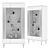 Rimini Solo Glass Showcase Cabinet 3D model small image 2