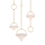Elegant Satin Khora Chandelier 3D model small image 1