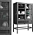 Nordal Merge Cabinet: Rattan & Metal 3D model small image 3