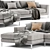 Ditre Italia Artis Chaise Sofa: Elegant and Versatile 3D model small image 2