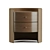 Walnut & Leather AM PM Chest of Drawers & Sideboards 3D model small image 3