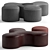 Frigerio Salotti BLOW Pouf: Elegance and Comfort 3D model small image 1