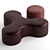 Frigerio Salotti BLOW Pouf: Elegance and Comfort 3D model small image 2
