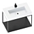 Cosmic Grid Evo Washbasin Set 3D model small image 1