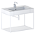 Cosmic Grid Evo Washbasin Set 3D model small image 2