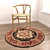 Versatile Round Rugs Set 3D model small image 2