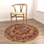 Versatile Round Rugs Set 3D model small image 6