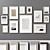 12-Piece Picture Frames Set 3D model small image 1