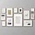 12-Piece Picture Frames Set 3D model small image 4