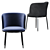 Elegant Filmore Dining Chair 3D model small image 3