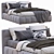 Lecomfort Gaucho Bed: Luxurious Comfort in a Sleek Design 3D model small image 1