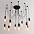 Adjustable 10-Light Cable Chandelier 3D model small image 2