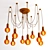 Adjustable 10-Light Cable Chandelier 3D model small image 3