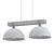 Modern Brushed Silver Pendant 3D model small image 2
