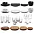 Essential Cookware Set for Organized Kitchen 3D model small image 1