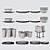 Essential Cookware Set for Organized Kitchen 3D model small image 5