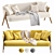 Zara Home Boucle Upholstered Sofa 3D model small image 1