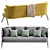 Zara Home Boucle Upholstered Sofa 3D model small image 2
