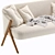 Zara Home Boucle Upholstered Sofa 3D model small image 3
