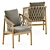 Ginestra Outdoor Chair: Stylish & Durable 3D model small image 3