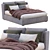 Luxurious Meridiani Bed KIRA: Elegant and Timeless 3D model small image 1