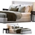 Luxurious Lawson Bed 3D model small image 1