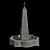 Campania Obelisk Fountain: Majestic Alpine Stone 3D model small image 1