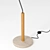 Marble Base Lamp with Metal Shade 3D model small image 3