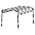 Sleek Mesh Ottoman - Blu Dot 3D model small image 5