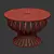 Elegant Brass Dining Table 3D model small image 2