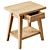 Zara Home Small Recycled Wood Table 3D model small image 2