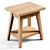Zara Home Small Recycled Wood Table 3D model small image 5