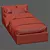 Modern Bed in Two Stylish Colours 3D model small image 7