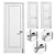 Elegant Panel Doors by Lualdi 3D model small image 1