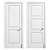 Elegant Panel Doors by Lualdi 3D model small image 2