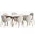 Modern Ola Chair Canto Table Set 3D model small image 4