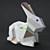 Lladro Origami Rabbit: Decorative Collectible, 12 x 13 cm 3D model small image 6