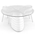 CB2 Ivory Dining Set: Contemporary Design 3D model small image 5