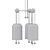 Sleek 3-Pendant Lantern 3D model small image 2