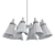 Elegant Meudon Chandelier 3D model small image 2