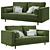 MADE Scott 2 Seater Sofa: Stylish Comfort in 7 Colors 3D model small image 2