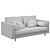 MADE Scott 2 Seater Sofa: Stylish Comfort in 7 Colors 3D model small image 4