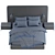 Elegant Mezzo Como Bed - Modern Design 3D model small image 3