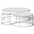 Round Metal Coffee Table by Adriani e Rossi | Multiple Sizes & Render Versions 3D model small image 2