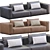 Luxury Leather Westside Sofa 3D model small image 4