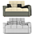 Compact Atlas Sofa 3D model small image 2